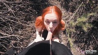 Redhead teen Madi Collins gets banged hard for being naughty