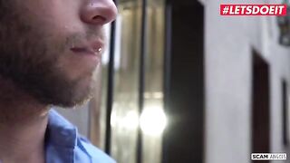 Two hot babes Abella Danger and Zoe Monroe seducing and fucking jail guardian hard