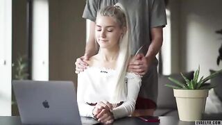 I got creampied during a zoom class for young ones - Eva Elfie