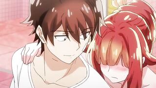 The red-haired girl got a good relaxation with the help of a hot steamy massage