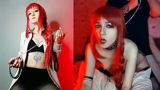 Makima lost control of her pet Chainsaw Man in a spicy cosplay scene