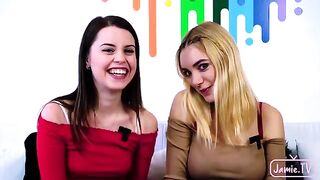 The cute Nico has sex with two girls in an intense threesome
