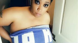 BBW Ebony StepMom gets cornered in the closet and fucked by her stepson