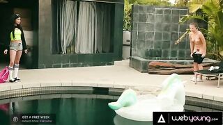 Busty Savannah Sixx cheats on her BF with skater Gia Derza