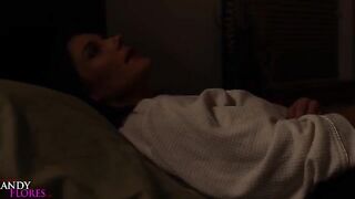 The hot teacher called the sleepover to check the homework