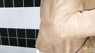 Public toilet sex with a pretty woman is very riskable