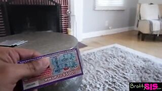 The stepbrother is very angry with his sister for not sucking his dick