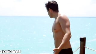 Gianna Dior is having fun on the beach with someone