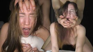 Petite teen College Girl gets fucked hard and extremely in a rough session