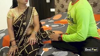 Desi Pari’s step mom saves her marriage in a steamy Hindi audio scene