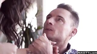 Little Caprice got shared between friend and hubby in a steamy scene