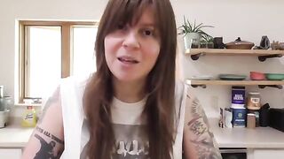 A weird porn video with a Wisconsin accent featuring Elle Hell, begging for cock and creampie POV