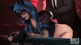 Hentai compilation with hot Fortnite Lynx action