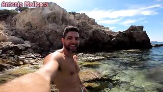 Skinny teen gets fucked on the nude beach and comes back happy