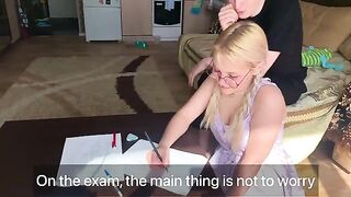 A shy student got fucked by her math tutor in a steamy encounter