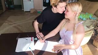 A shy student got fucked by her math tutor in a steamy encounter