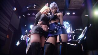 OUT Meet N Greet Part 2 Ahri Evelynn - a hot hentai cartoon with scissors action