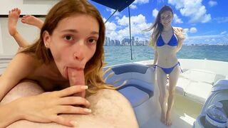 I took my GF Jessica Marie for a romantic boat ride and then we had sex