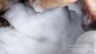 Horny blonde fucks in the bath and makes me cum fast