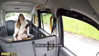 A cheeky passenger tricks the cabbie into believing she’s a naive tourist, getting fucked hard in the backseat