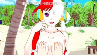 A dreamlike time with Uta from One Piece, an anime hentai scene