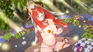 The beautiful girl Nilou has sex in the impact of Genshin