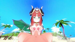 The beautiful girl Nilou has sex in the impact of Genshin