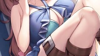 Raphtalia relieves your cock in a steamy hentai JOI scene