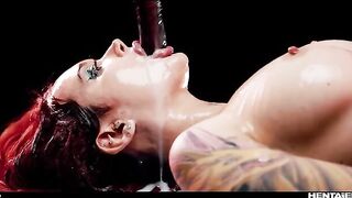 Hot girls get fucked and creampied by huge Monsters