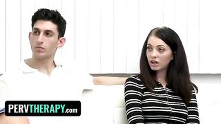 A beautiful milf doctor, Kenzie Love, helps her stepsiblings with their sexual problems