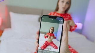 She asked to take photos but she ended up getting fucked instead