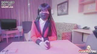 Yumeko Kakegurui lost a bet, no panties, no condom, raw sex, and cum drinking