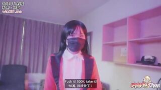 Yumeko Kakegurui lost a bet, no panties, no condom, raw sex, and cum drinking