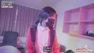 Yumeko Kakegurui lost a bet, no panties, no condom, raw sex, and cum drinking