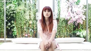 Redhead with an amazing body perfectly frames every shot in this steamy audition