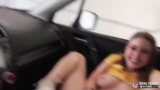 Skinny teen Laney Grey gets fucked in the park