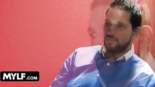 Aubrey Black, the busty MILF, gets fucked by BBC in front of her husband