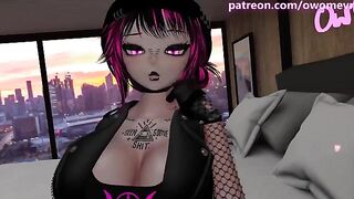 A goth girl named Jess acts like a brat until she gets fucked