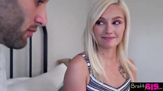 Guy’s stepsister freaks out when she feels his dick in her pussy