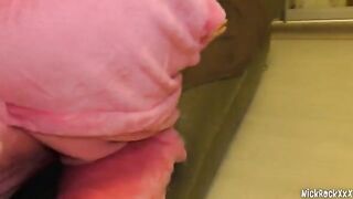 College students are having a threesome party with two cute teens