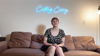 First porn casting for big tits artist from Casting Curvy