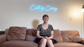 First porn casting for big tits artist from Casting Curvy