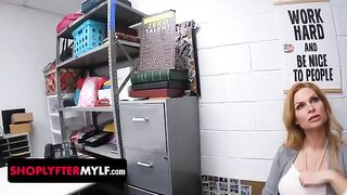 Sedona Reign, the big-titted MILF, gets fucked by the security officer