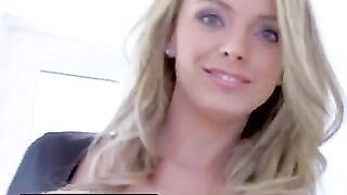 The stepmom is giving orders and satisfying desires with her captivating charm