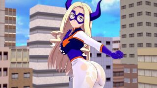 Busty Mt. Lady from My Hero Academia in hot action