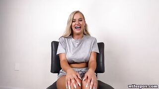 Big tits teen, made for sex, fucked on the bed with passion