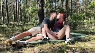 Passionate outdoor sex of the amateur couple LeoKleo in the park