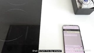 I fucked a tiny Italian slut in the kitchen, it was hot!
