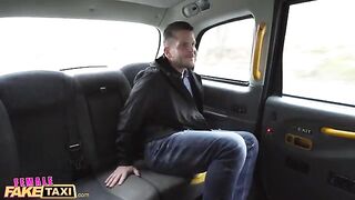 A sexy lady gang pretended to be a cab driver to pick up guys for anal sex