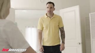 Young floozie Britt Blair banged by her dad’s employer